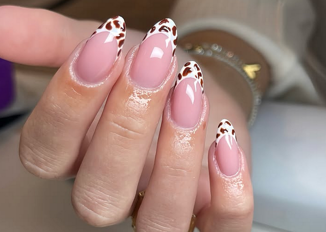 Chang Beauty nageldesign – cow print naglar Lund